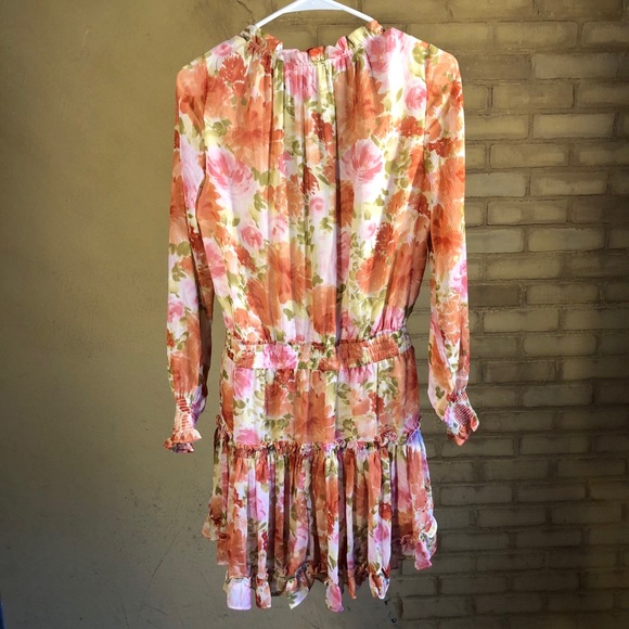 Skylar + Madison Floral Tiered Mini Dress Size M - Picture 7 of 8